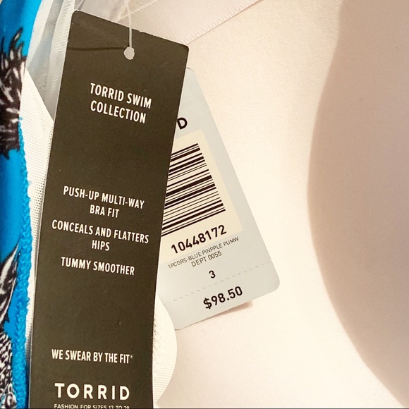 Torrid Swim Collection Pin Up Style Swimsuit Sz 3 - Picture 8 of 8